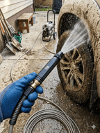 High Pressure SS Plastic Adjustable Nozzle Spray Gun for Garden Wash
