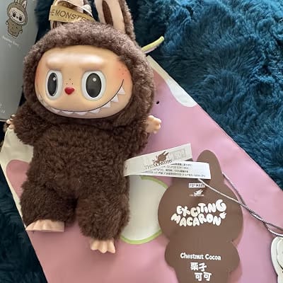 Labubu Plush Blind Box Doll Key chain, Random Bag Charm Toy