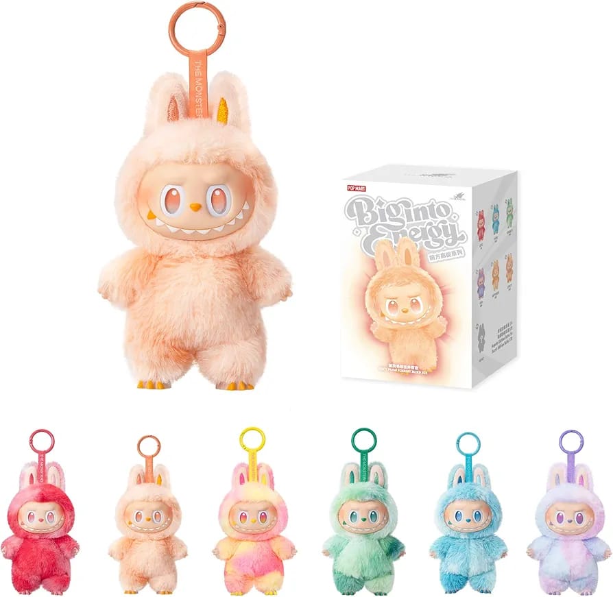 Labubu Plush Blind Box Doll Key chain, Random Bag Charm Toy