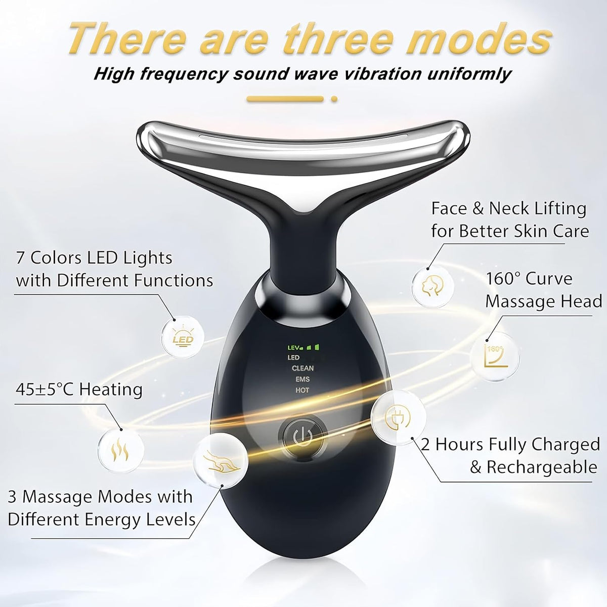 3 Modes Anti-Wrinkle Electric Face Massager