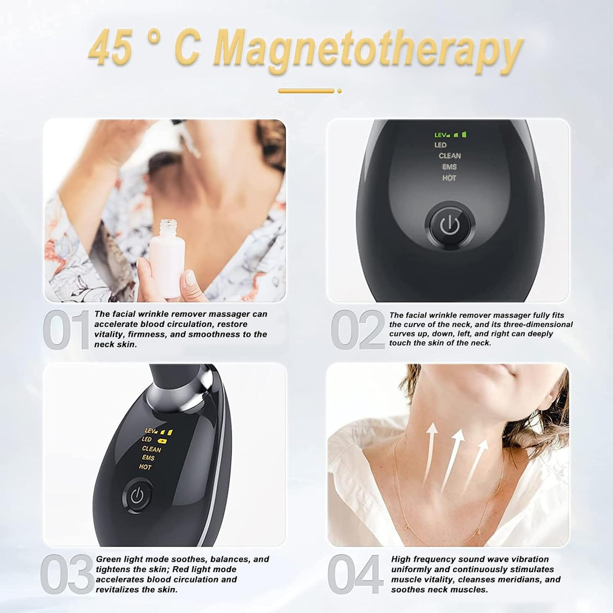 3 Modes Anti-Wrinkle Electric Face Massager
