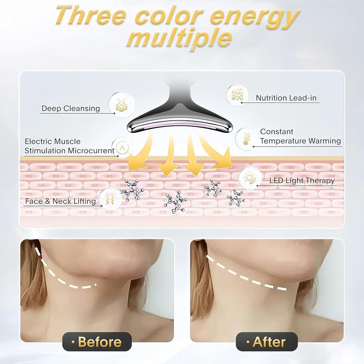 3 Modes Anti-Wrinkle Electric Face Massager