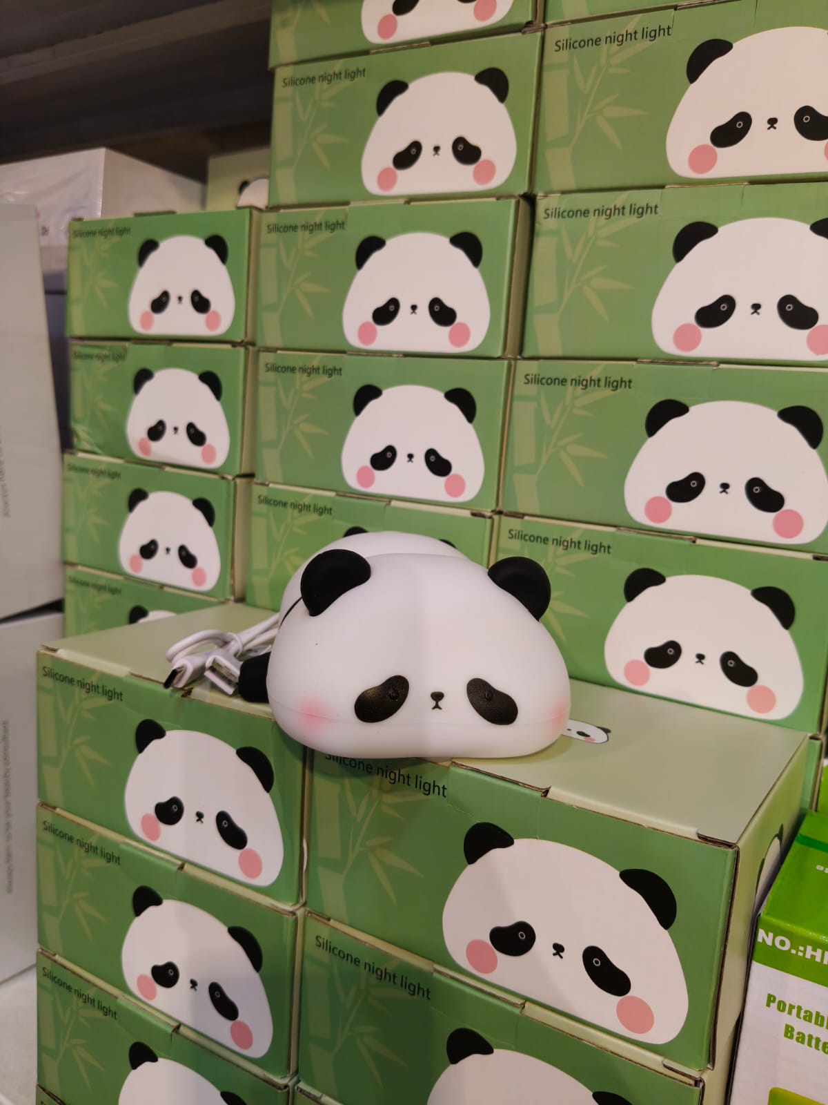 Cute Rechargeable Panda Night Light LED Touch Lamp for Kids & Bedroom