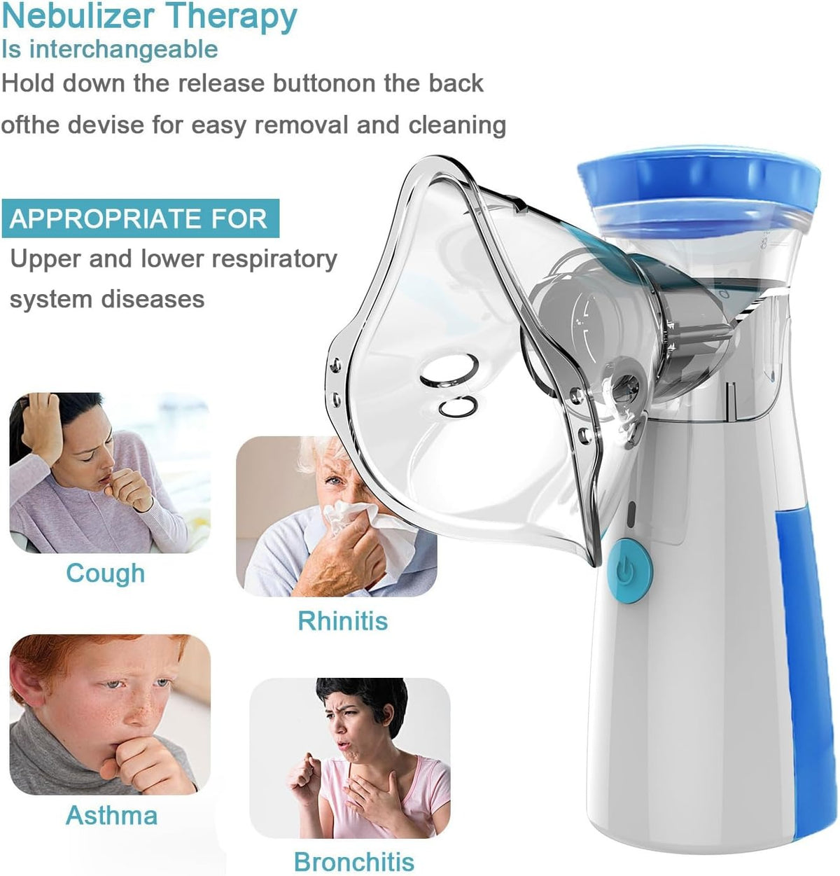 Portable Mesh Nebular JSL-W302 Handheld Inhaler Machine for Breathing
