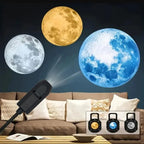 USB Moon & Earth Projector Light, Goose-neck, Slides