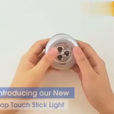Mini Wireless LED Stick-On Touch Light Portable Tap Push Cabinet Lamp